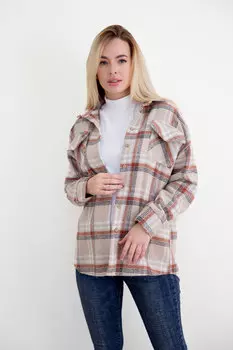 Жен. рубашка "Опра Бежевый" р. 52