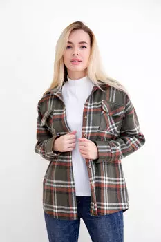 Жен. рубашка "Опра" Зеленый р. 44