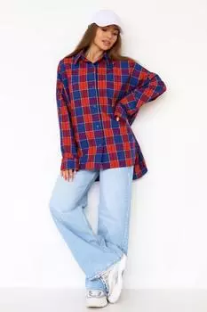 Жен. рубашка "Сторис" Синий р. 48-50