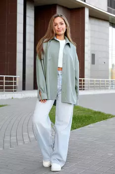 Жен. рубашка "Верона" Зеленый р. 52-54