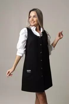 Жен. сарафан арт. 17-0391 Черный р. 46