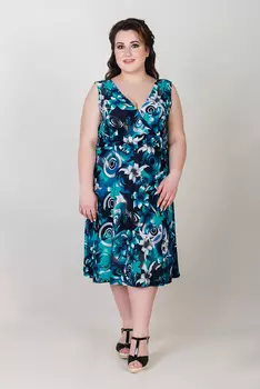 Жен. сарафан арт. 19-0272 Аквамарин р. 48