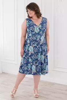 Жен. сарафан "арт. 19-0473 Индиго" р. 48