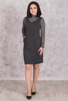 Жен. сарафан арт. 19-0497 Антрацит р. 52