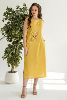 Жен. сарафан "Лето" Желтый р. 52
