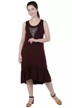 Жен. сарафан "Монисто" Бордовый р. 56