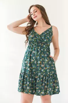 Жен. сарафан "Сиеста Зеленый" р. 42