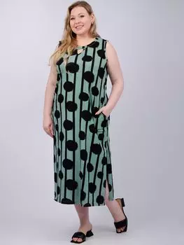 Жен. сарафан "Сити" Зеленый р. 56