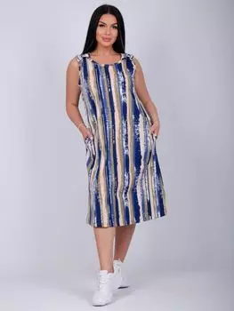 Жен. сарафан "Татьяна" Синий р. 48