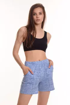 Жен. шорты арт. 23-0278 Голубой р. 46