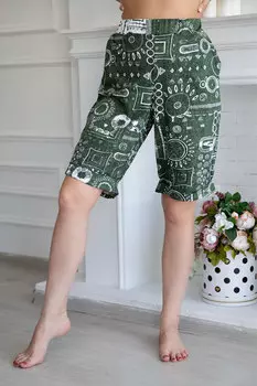 Жен. шорты "Бермуды" Зеленый р. 54