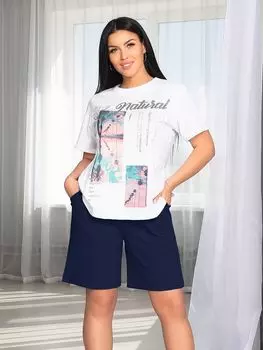 Жен. шорты "Ривьера" Синий р. 48