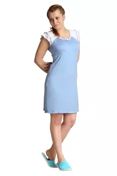 Жен. сорочка "Анна" Голубой р. 50