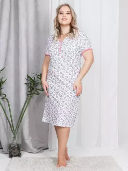 Жен. сорочка арт. 16-0881 Малиновый р. 48