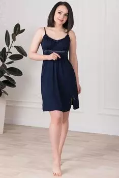 Жен. сорочка "арт. 19-0024 Темно-синий" р. 48