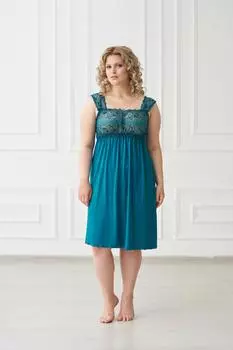 Жен. сорочка "арт. 19-0167 Изумрудный" р. 44