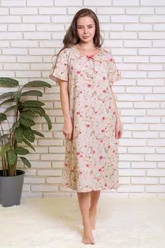 Жен. сорочка "Грейс" Бежевый р. 64