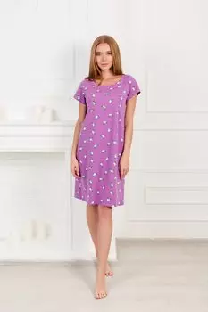 Жен. сорочка "Элефант" Фиолетовый р. 46