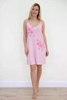 Жен. сорочка "Элен" Розовый р. 44