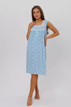 Жен. сорочка ночная арт. 23-0476 Голубой р. 60