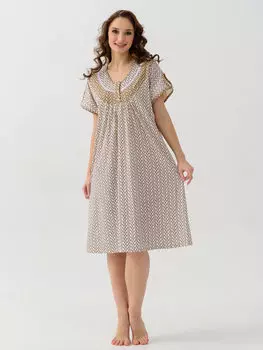 Жен. сорочка ночная "Цветочек" Молочный р. 50