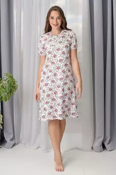 Жен. сорочка ночная "Дуся Белый" р. 52