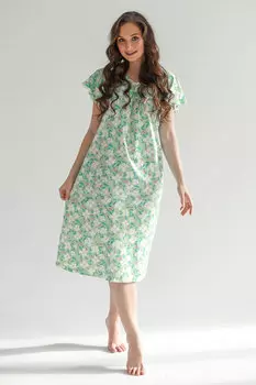 Жен. сорочка ночная "Полянка" Светло-зеленый р. 58