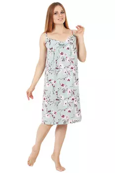 Жен. сорочка ночная "Полянка Зеленый" р. 50