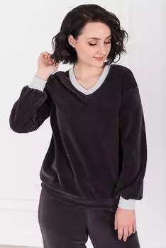 Жен. свитшот "арт. 19-0373 Темно-серый" р. 50