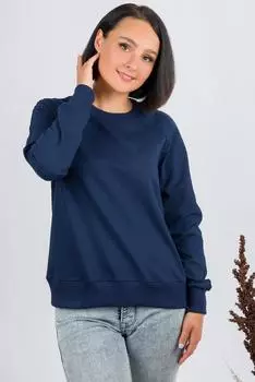 Жен. свитшот арт. 19-0684 Темно-синий р. 50