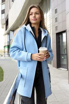 Жен. толстовка "Алина" Голубой р. 56