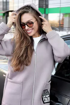 Жен. толстовка "Алина" Коричневый р. 52