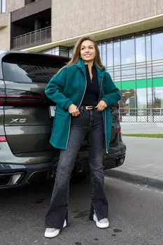 Жен. толстовка "Алина" Зеленый р. 50