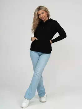 Жен. толстовка "арт. 16-0749 Черный" р. 52