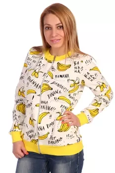 Жен. толстовка арт. 17-0009 Желтый р. 50