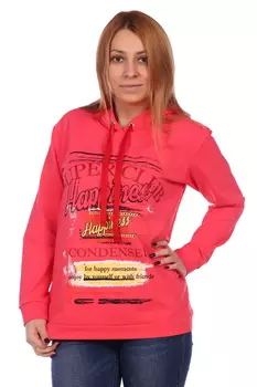 Жен. толстовка арт. 17-0081 Коралловый р. 48