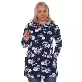 Жен. толстовка арт. 17-0117 Синий р. 58