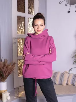 Жен. толстовка "арт. 17-0159 Брусничный" р. 42