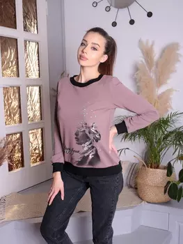 Жен. толстовка "арт. 17-0171 Какао" р. 46