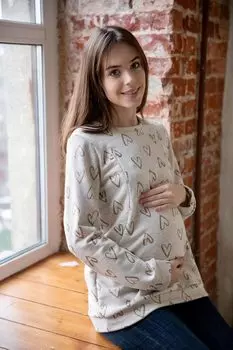 Жен. толстовка арт. 18-1138 Бежевый р. 52