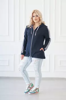 Жен. толстовка "арт. 19-0142 Антрацит" р. 46