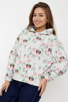 Жен. толстовка "Лама Серый" р. 50