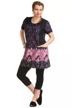 Жен. туника арт. 16-0077 Фиолетовый р. 48