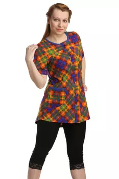 Жен. туника арт. 16-0129 Оранжевый р. 46