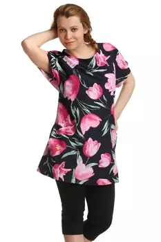 Жен. туника арт. 16-0146 Розовый р. 48