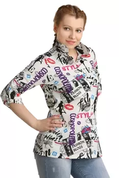 Жен. туника арт. 16-0150 Малиновый р. 46