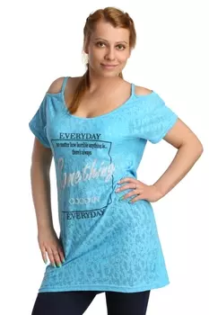 Жен. туника арт. 16-0197 Голубой р. 48