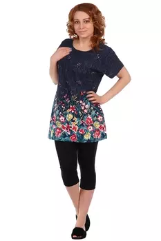 Жен. туника арт. 16-0313 Темно-синий р. 48