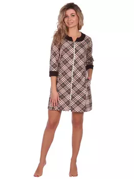 Жен. туника арт. 16-0680 Коричневый р. 48