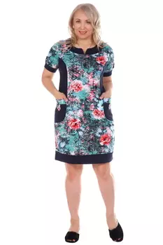 Жен. туника "арт. 17-0080 Зеленый" р. 52